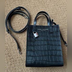 New Marc Jacobs black leather micro bag